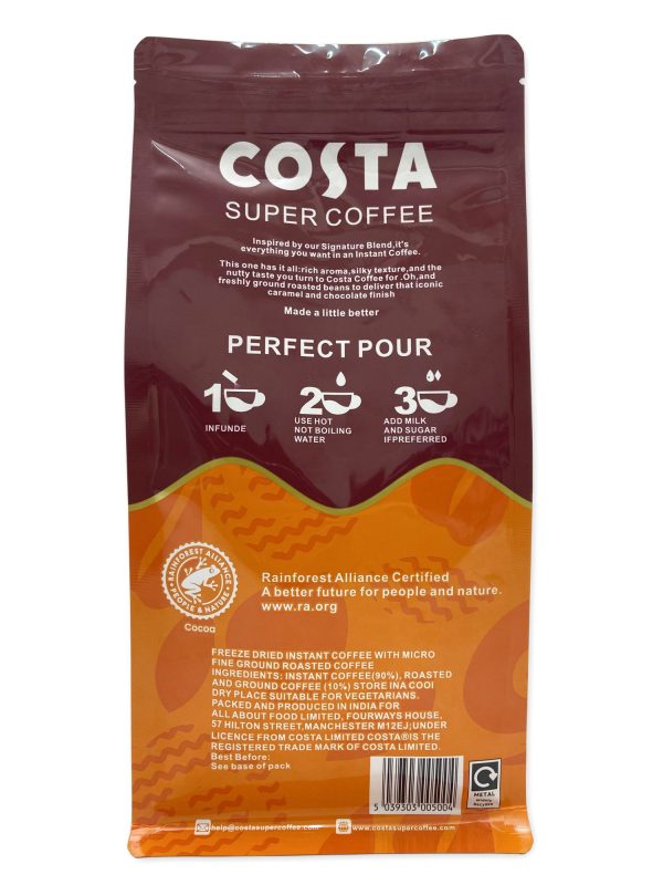 Costa Super Coffee Trial installation,3 small packets, invalid full refund, no cost